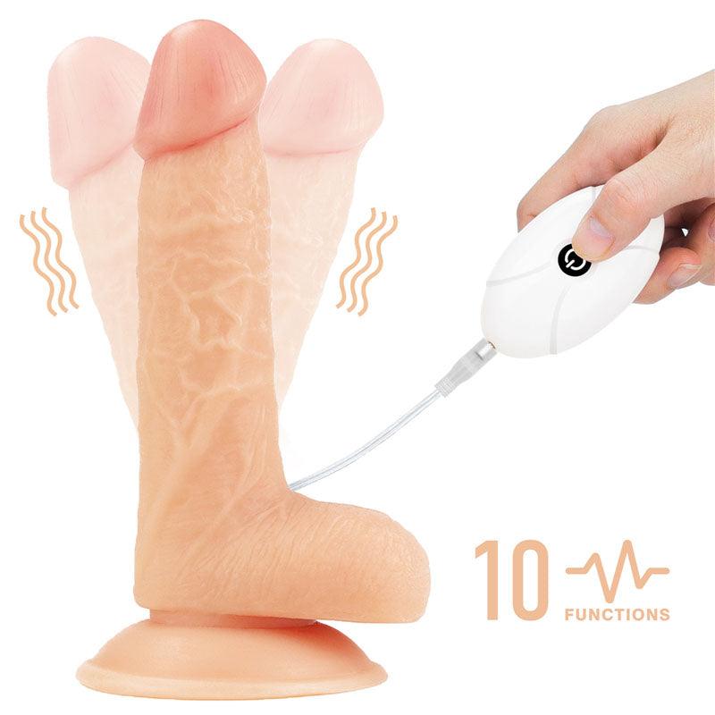 Ingen Vibrating Easy Strap-On Set - Flesh 17.8 cm (7'') Vibrating Strap-On - LV715115