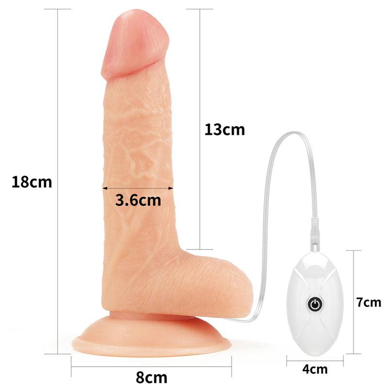 Ingen Vibrating Easy Strap-On Set - Flesh 17.8 cm (7'') Vibrating Strap-On - LV715115