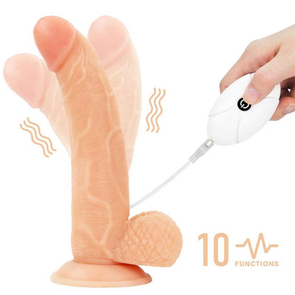 Ingen Vibrating Easy Strap-On Set - Flesh 21.6 cm (8.5'') Vibrating Strap-On - LV715118