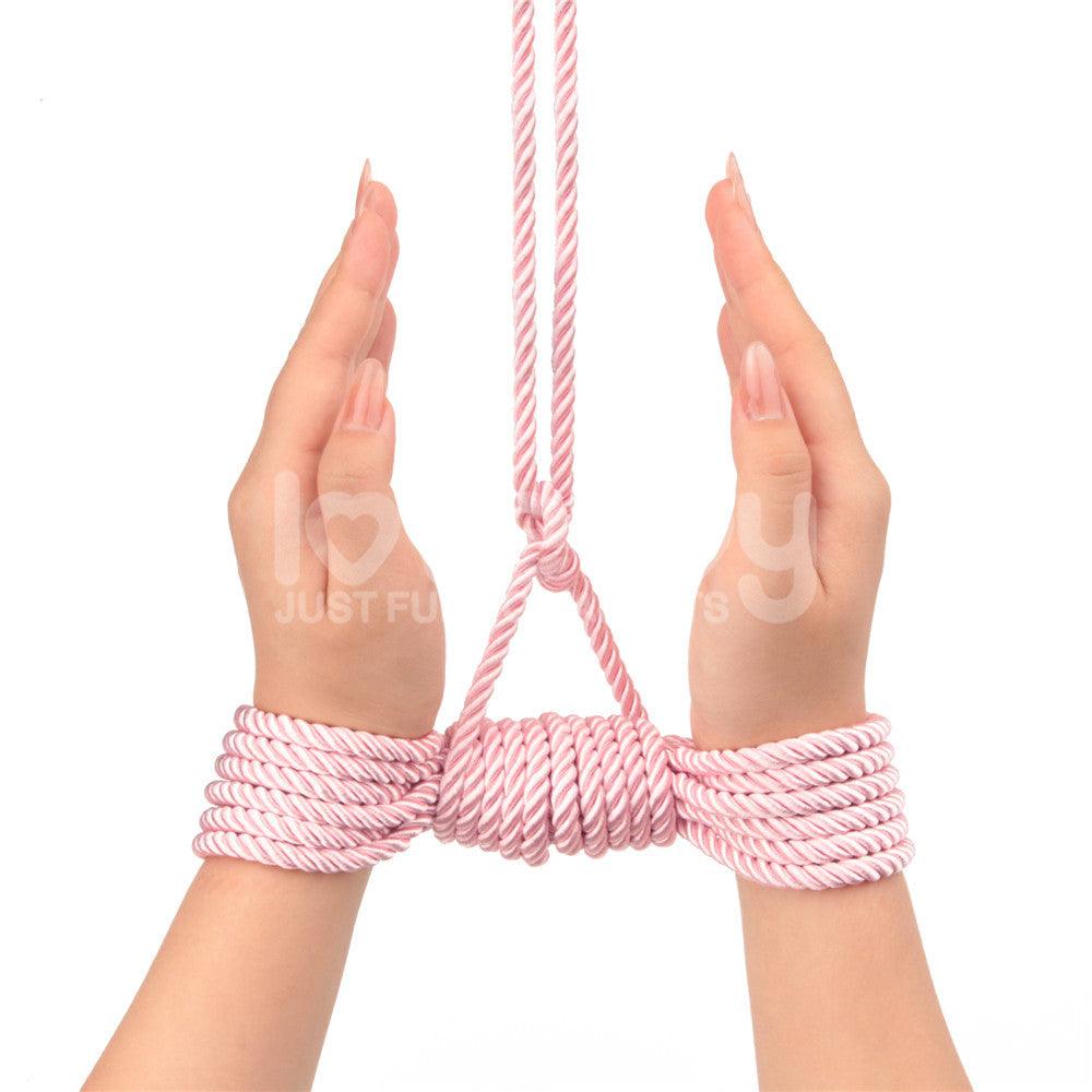 Rebellion Reign Silky Bondage Rope - Pink - Pink Bondage Rope - 10 metre length - LV761303