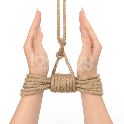 Rebellion Reign Hemp Bondage Rope - Rustic - Rustic Bondage Rope - 10 metre length - LV761305