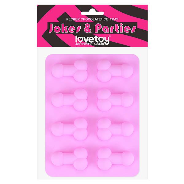 Jokes & Parties Pecker Chocolate/Ice Tray - Silicone Tray - Makes 8 Dickies - LV765012