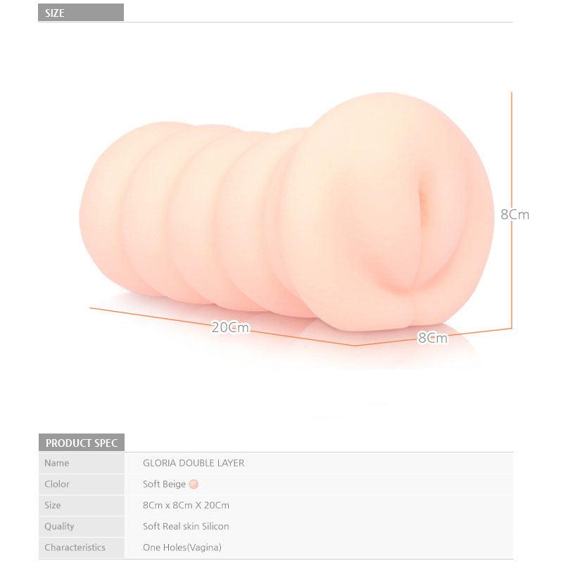 Kokos Gloria - Flesh Dual Layer Vagina Stroker - M03-001-08D