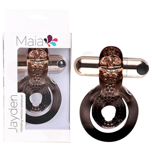 Maia Jayden - Rose Gold USB Rechargeable Vibrating Cock & Ball Rings - MA1720-RG