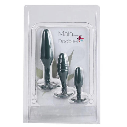 Maia Doobies - Hemp Green Butt Plugs - Set of 3 Sizes - MA2004-LF