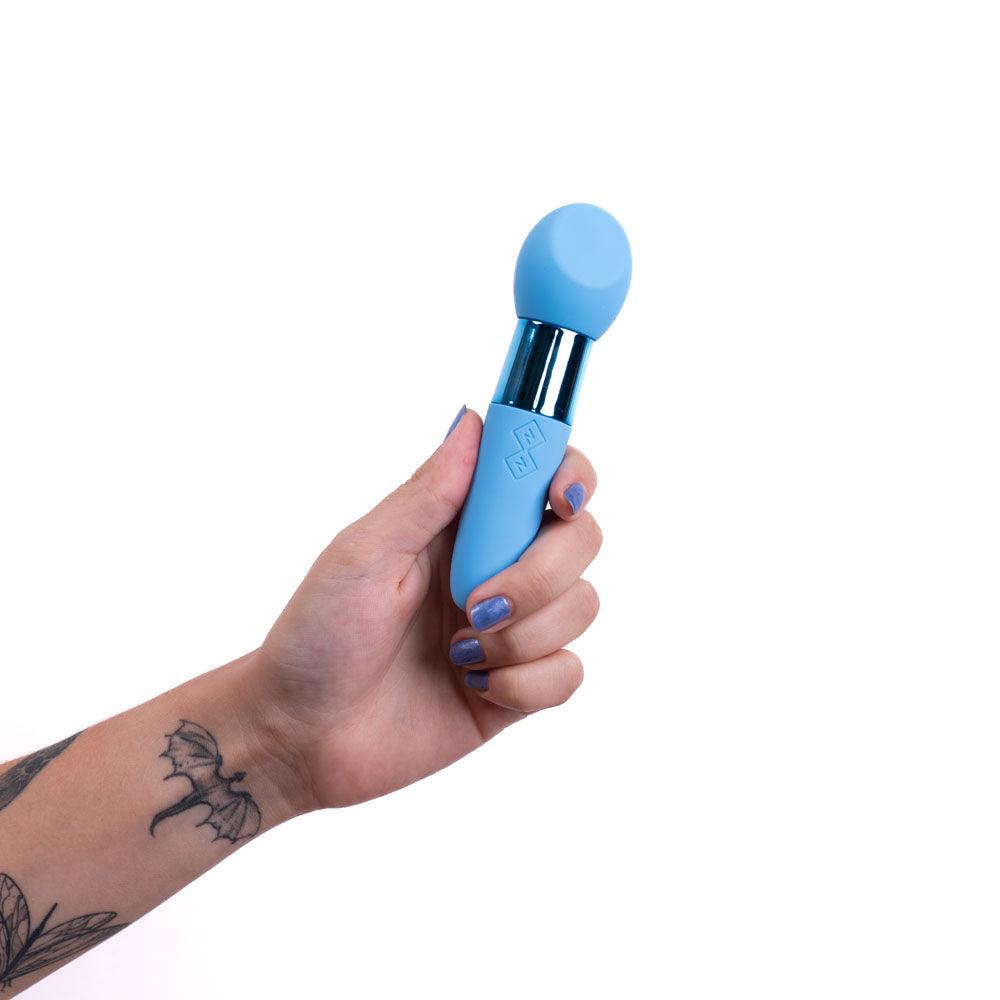 Maia RINA - Blue - Blue 13.3 cm USB Rechargeable Vibrator - MA23-03-B7