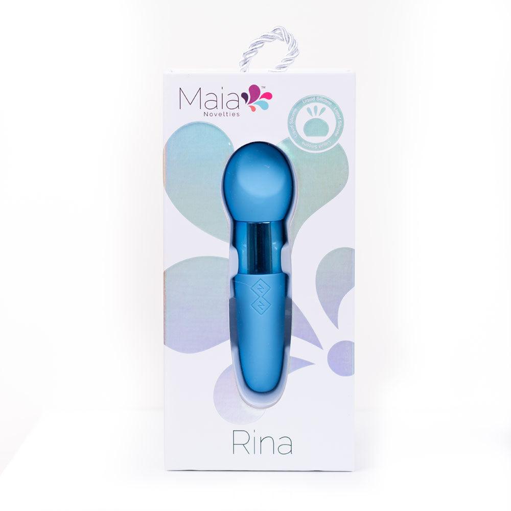 Maia RINA - Blue - Blue 13.3 cm USB Rechargeable Vibrator - MA23-03-B7