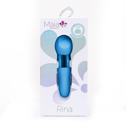 Maia RINA - Blue - Blue 13.3 cm USB Rechargeable Vibrator - MA23-03-B7