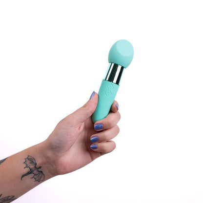 Maia RINA - Teal - Teal 13.3 cm USB Rechargeable Vibrator - MA23-03-G3