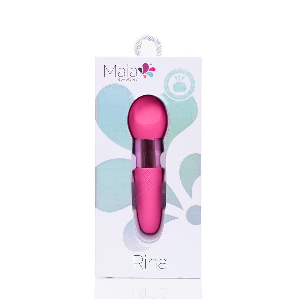 Maia RINA - Pink - Pink 13.3 cm USB Rechargeable Vibrator - MA23-03-P6