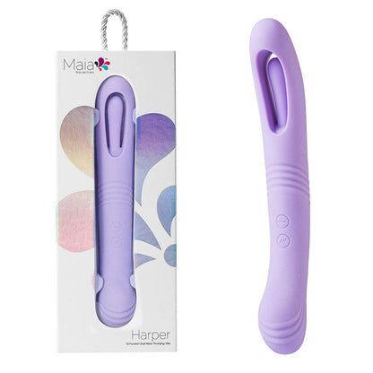 Maia HARPER - Purple 24.1 cm USB Rechargeable Vibrator - MA23-07