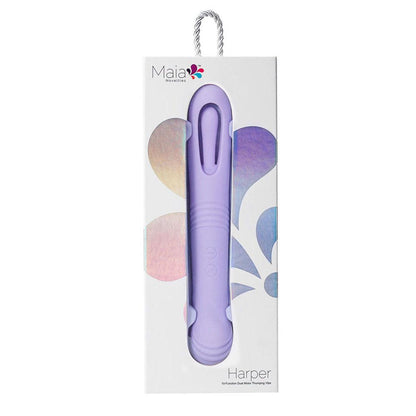 Maia HARPER - Purple 24.1 cm USB Rechargeable Vibrator - MA23-07