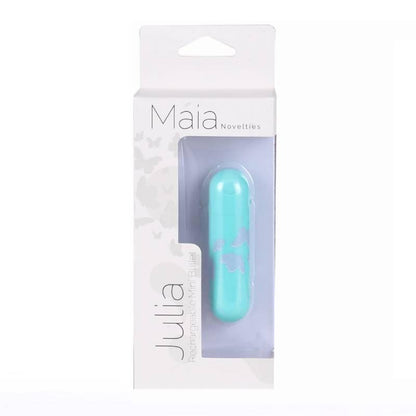 Maia Julia - Teal 7.6 cm USB Rechargeable Bullet - MA330-BF