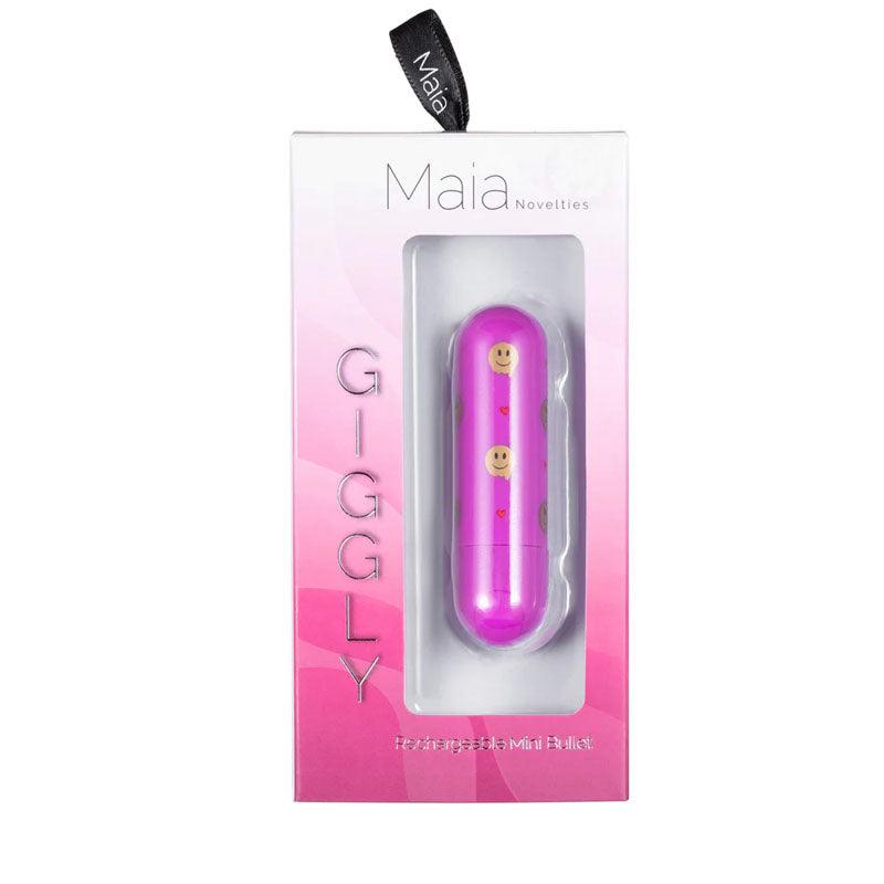 Maia Giggly - Pink 7.6 cm USB Rechargeable Bullet - MA330-EM