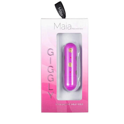 Maia Giggly - Pink 7.6 cm USB Rechargeable Bullet - MA330-EM