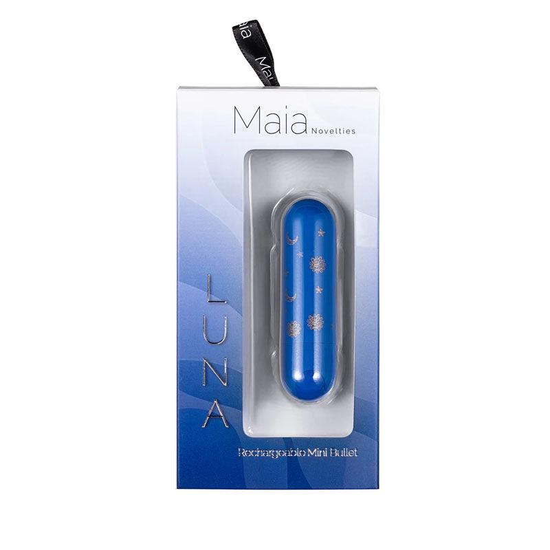 Maia Luna - Blue 7.6 cm USB Rechargeable Bullet - MA330-MN