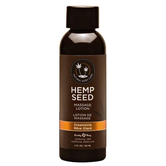 Hemp Seed Massage Lotion - Dreamsicle (Tangerine & Plum) Scented - 59 ml Bottle - ML106