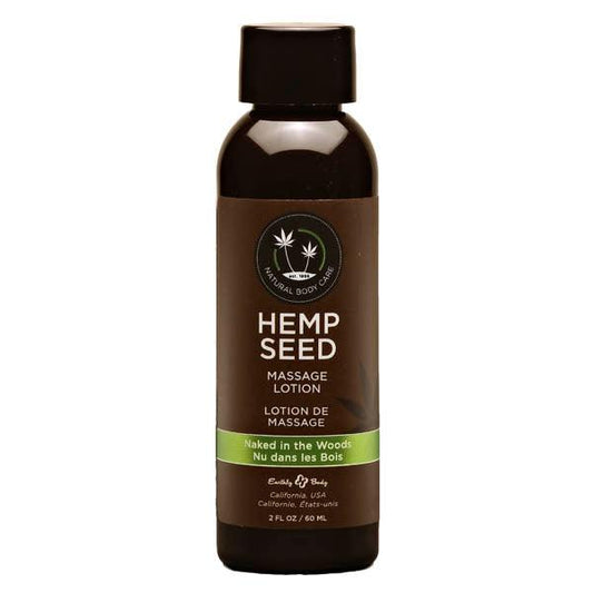 Hemp Seed Massage Lotion - Naked In The Woods (White Tea & Ginger) Scented - 59 ml Bottle - ML122