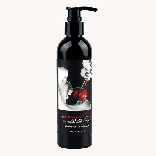 Edible Massage Lotion - Cherry - Cherry Flavoured Massage Lotion - 237 ml - MLE001