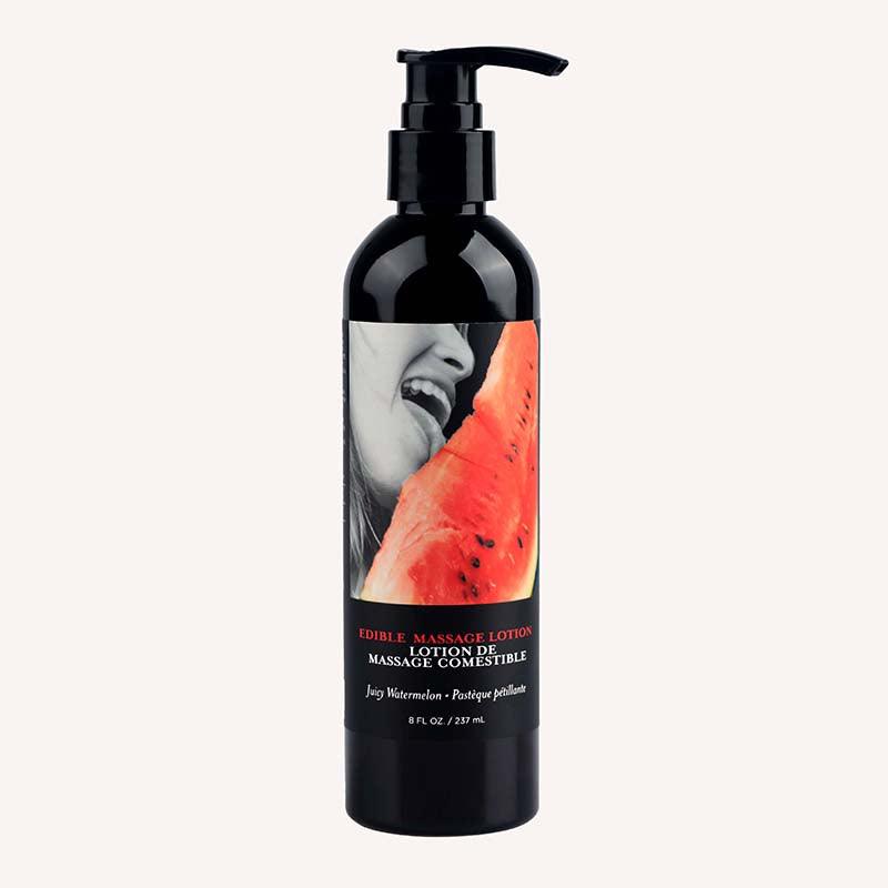 Edible Massage Lotion - Watermelon - Watermelon Flavoured Massage Lotion - 237 ml - MLE004