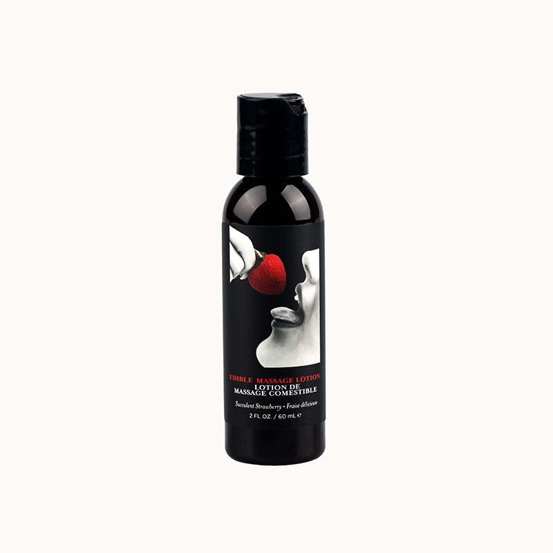 EB Edible Massage Lotion - Strawberry - Strawberry Flavoured Massage Lotion - 60 ml - MLE203