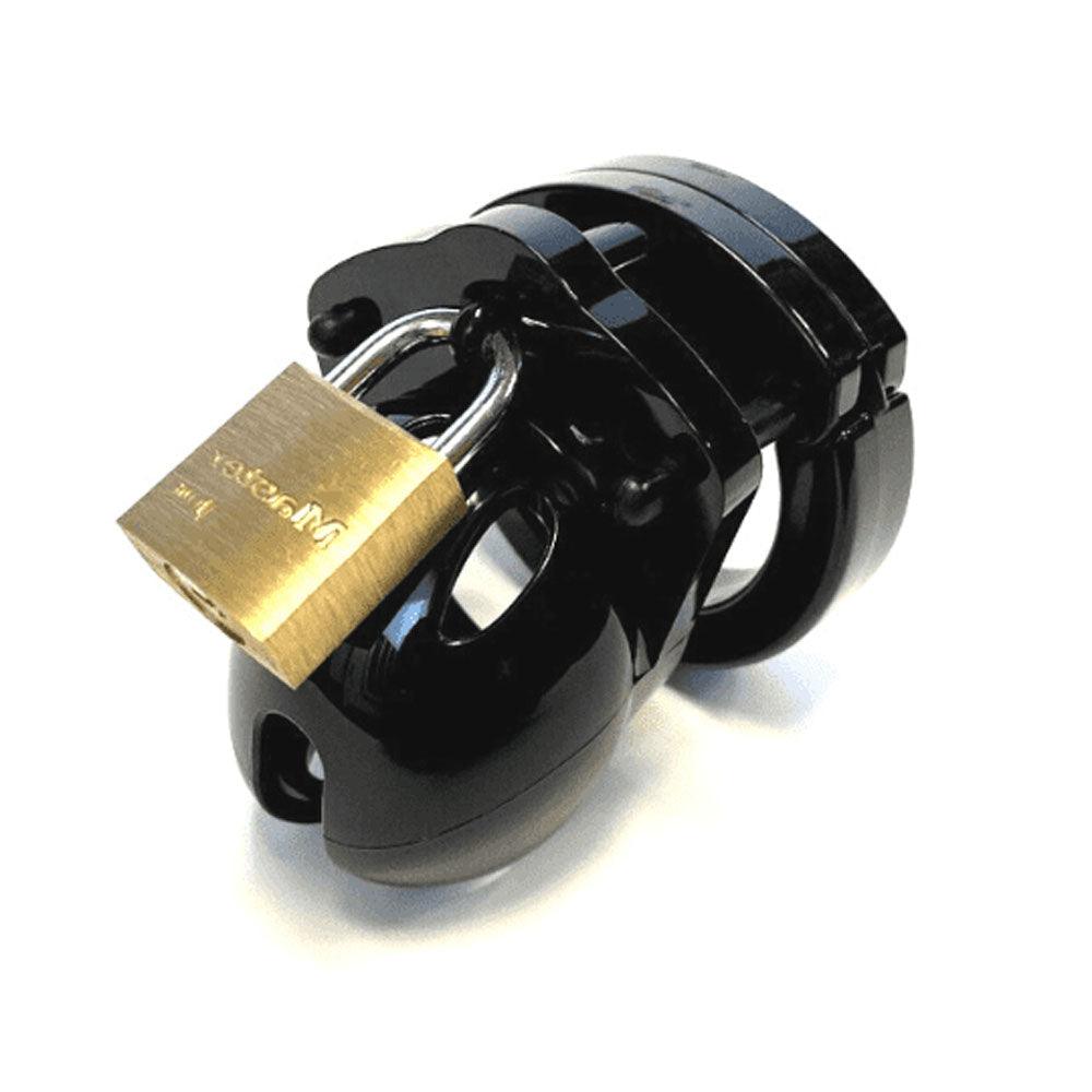 Mini-Me Black Chastity Cock Cage Kit - Black - Black 1.25 Inch Cock Cage Kit - MM-BLK