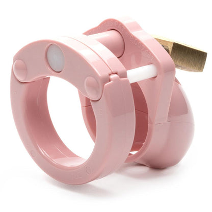 Mini-Me Black Chastity Cock Cage Kit - Pink - Pink 1.25 Inch Cock Cage Kit - MM-PNK