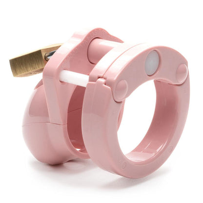 Mini-Me Black Chastity Cock Cage Kit - Pink - Pink 1.25 Inch Cock Cage Kit - MM-PNK