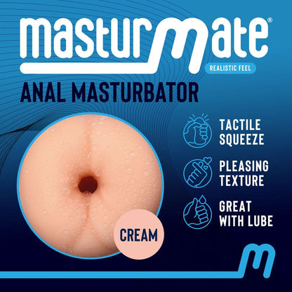 Masturmate - Butt - Cream - Flesh Anal Stroker - MMATE-BC