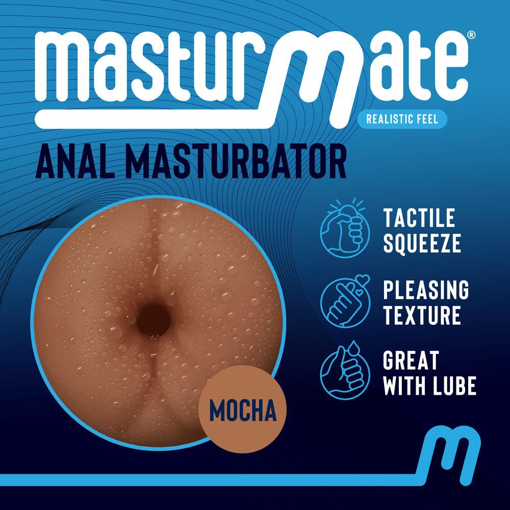 Masturmate - Butt - Mocha - Brown Anal Stroker - MMATE-BM