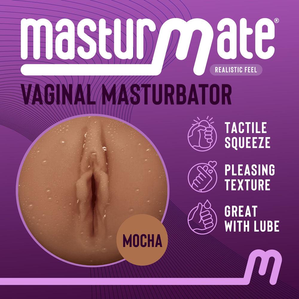 Masturmate - Vagina - Mocha - Brown Vagina Stroker - MMATE-VM