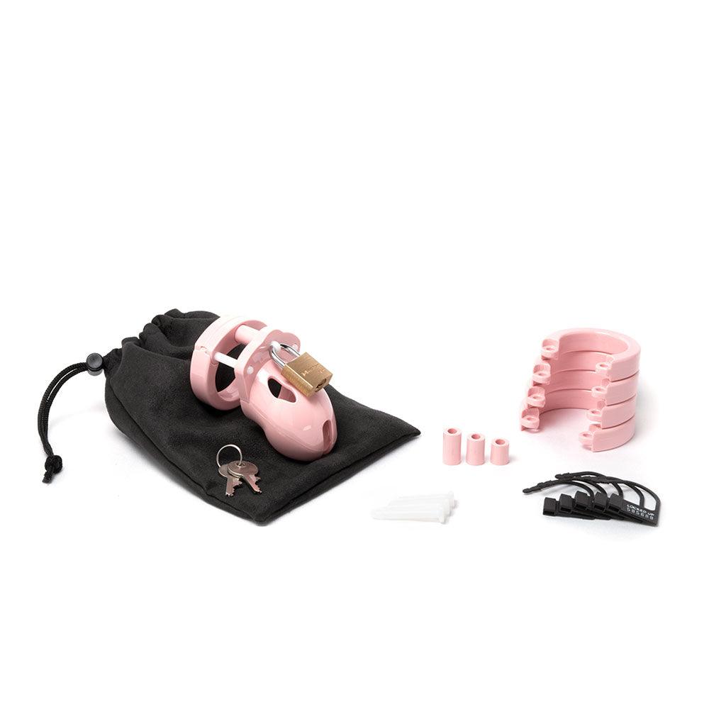 Mr. Stubb Chastity Cock Cage Kit - Pink - Pink 1.75 Inch Cock Cage Kit - MRSTB-PNK