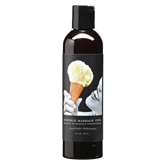 Edible Massage Oil - French Vanilla Flavoured - 237 ml Bottle - MSE002