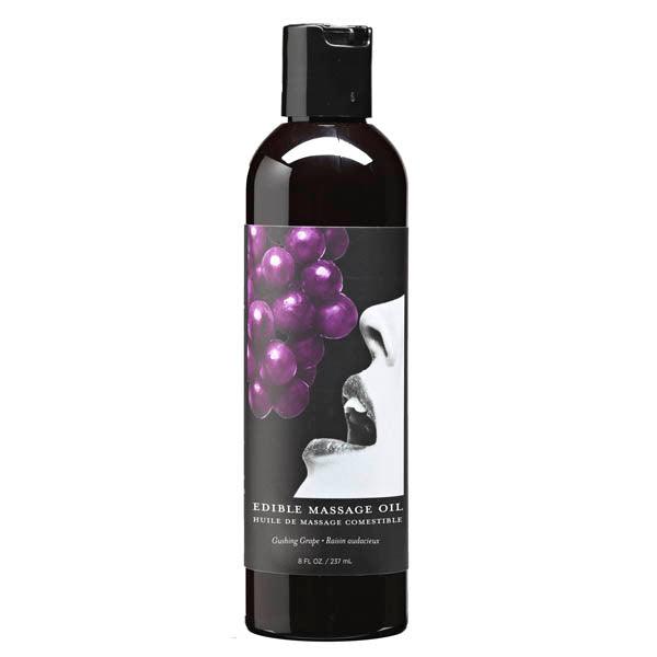 Edible Massage Oil - Gushing Grape Flavoured - 237 ml Bottle - MSE007