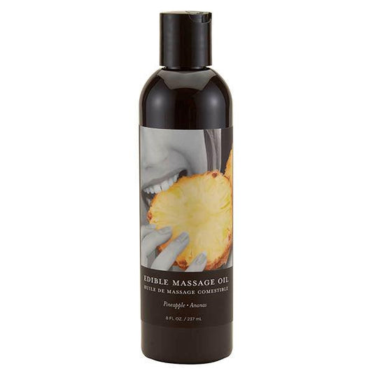 Edible Massage Oil - Pineapple Flavoured - 237 ml Bottle - MSE011