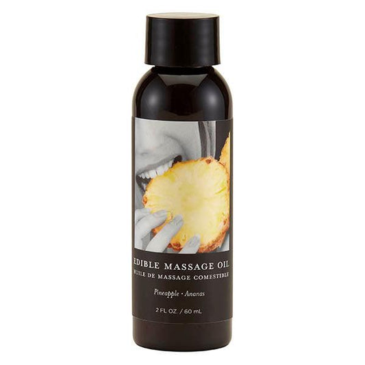 Edible Massage Oil - Pineapple - Pineapple Flavoured - 59 ml Bottle - MSE211