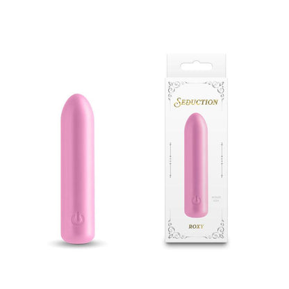 Seduction - Roxy - Metallic Pink - Metallic Pink 9 cm USB Rechargeable Vibrating Bullet - NSN-0235-14