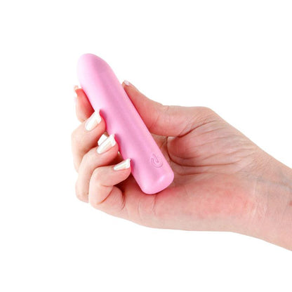 Seduction - Roxy - Metallic Pink - Metallic Pink 9 cm USB Rechargeable Vibrating Bullet - NSN-0235-14