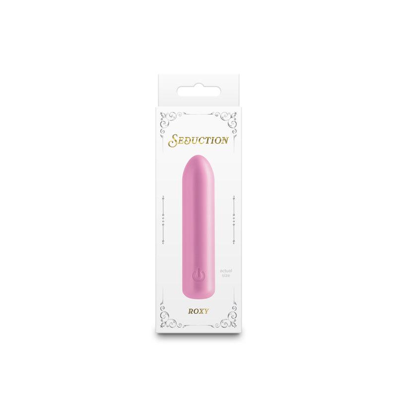 Seduction - Roxy - Metallic Pink - Metallic Pink 9 cm USB Rechargeable Vibrating Bullet - NSN-0235-14