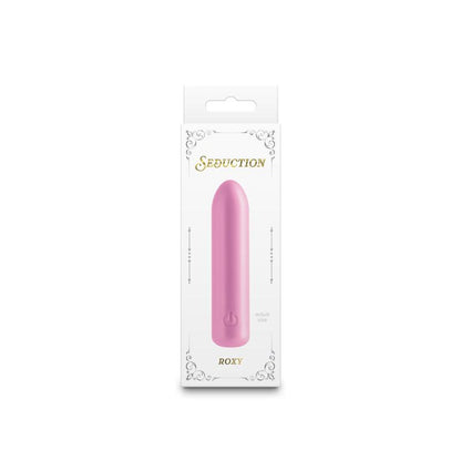 Seduction - Roxy - Metallic Pink - Metallic Pink 9 cm USB Rechargeable Vibrating Bullet - NSN-0235-14