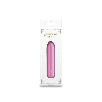 Seduction - Roxy - Metallic Pink - Metallic Pink 9 cm USB Rechargeable Vibrating Bullet - NSN-0235-14