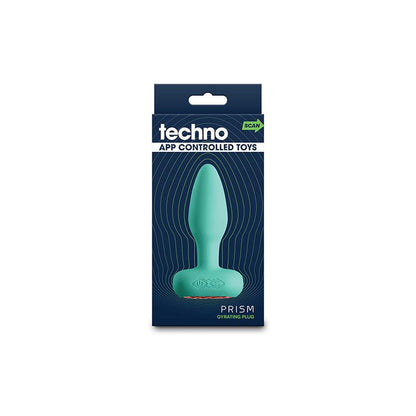 Techno - Prism - Teal 10.9 cm USB Rechargeable Butt Plug with App Control - NSN-0287-08