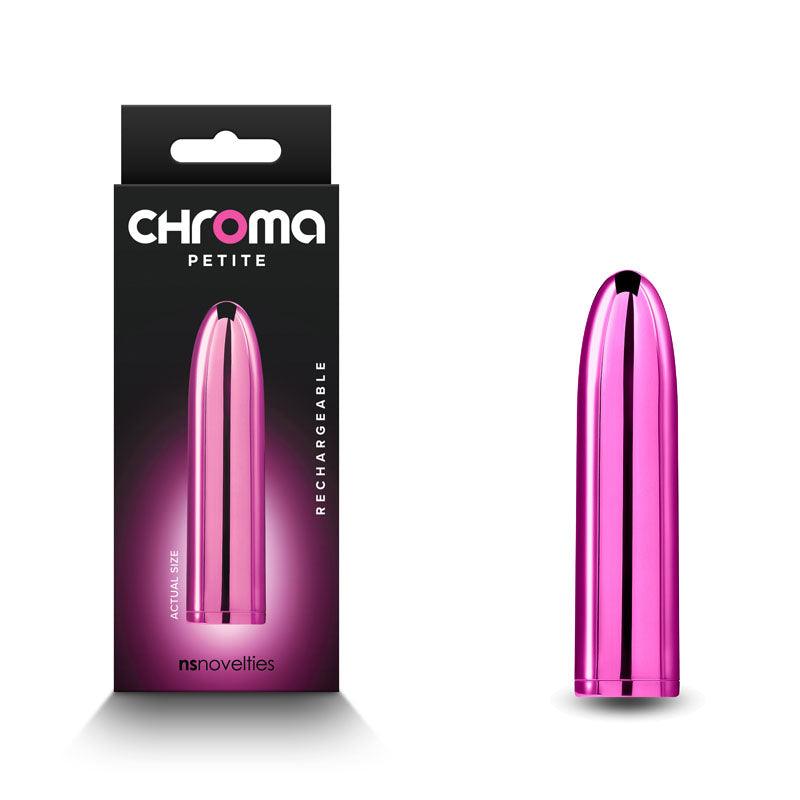 Chroma Petite Bullet - Pink - Metallic Pink 8.7 cm USB Rechargeable Bullet - NSN-0305-04