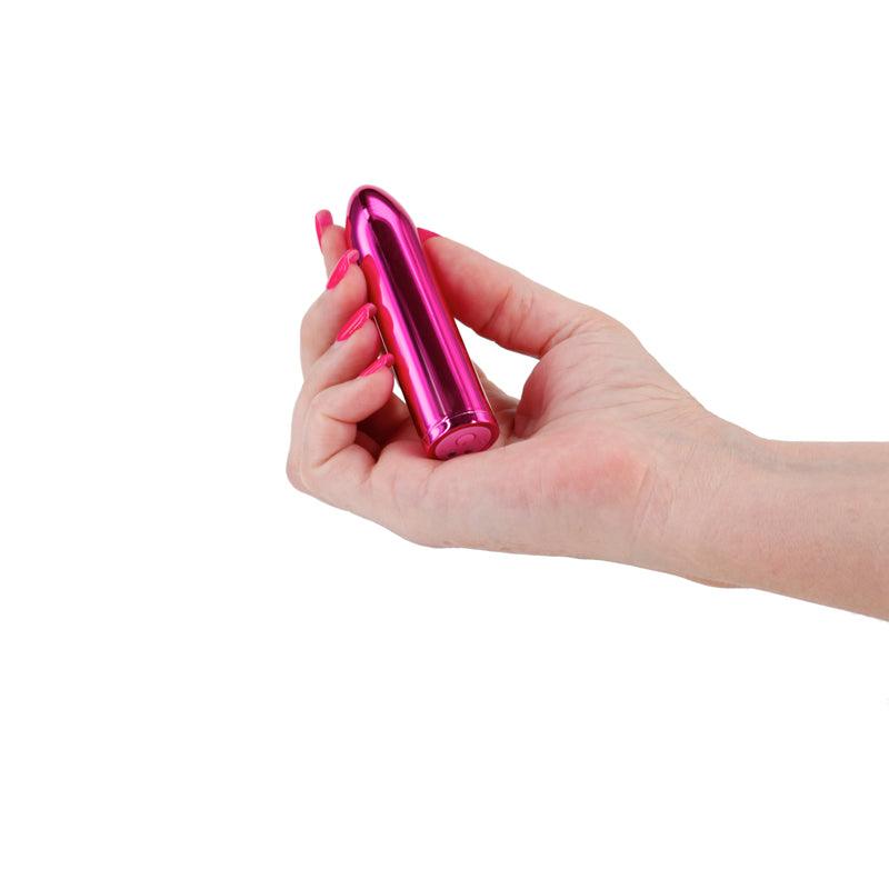 Chroma Petite Bullet - Pink - Metallic Pink 8.7 cm USB Rechargeable Bullet - NSN-0305-04