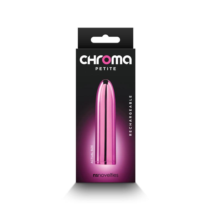 Chroma Petite Bullet - Pink - Metallic Pink 8.7 cm USB Rechargeable Bullet - NSN-0305-04