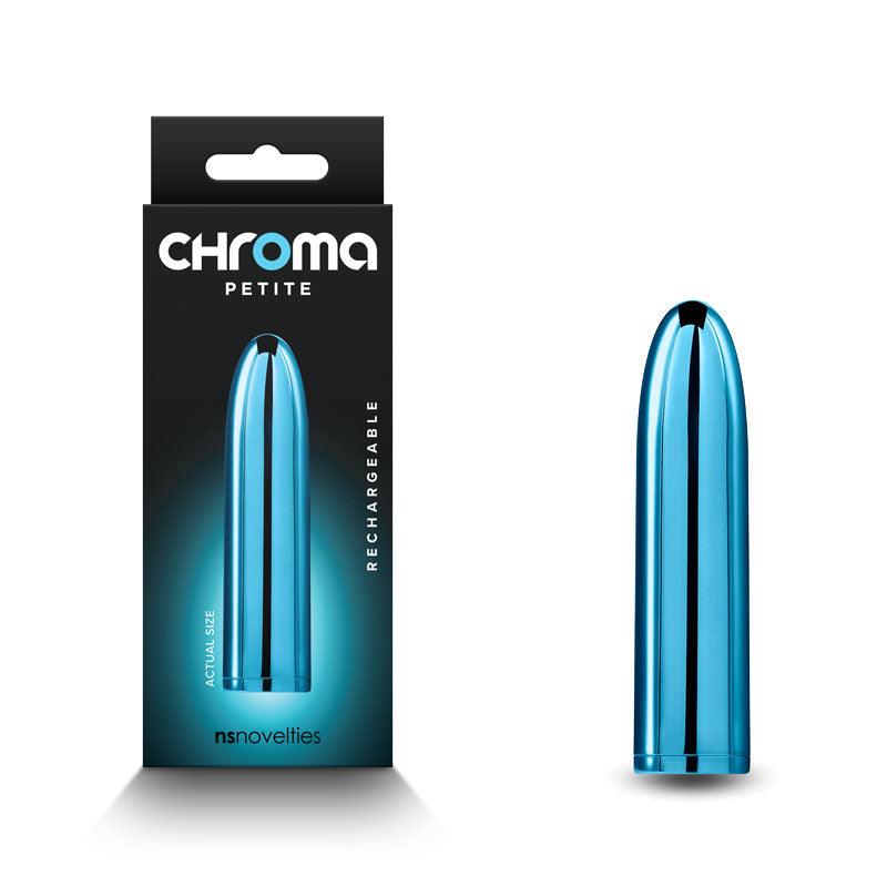 Chroma Petite Bullet - Teal - Metallic Teal 8.7 cm USB Rechargeable Bullet - NSN-0305-07