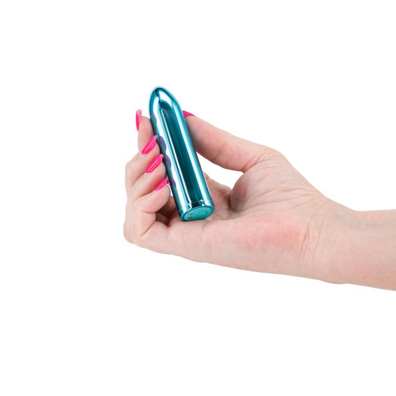 Chroma Petite Bullet - Teal - Metallic Teal 8.7 cm USB Rechargeable Bullet - NSN-0305-07