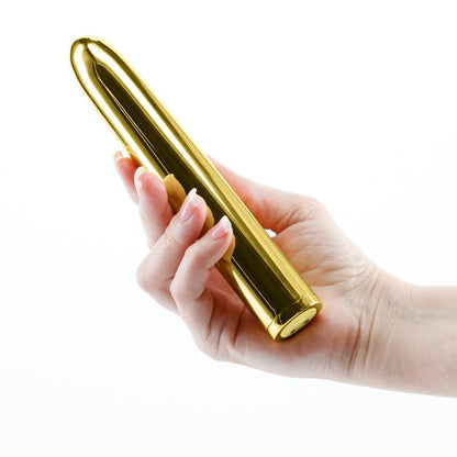 Chroma - Gold - Gold 17 cm USB Rechargeable Vibrator - NSN-0305-19