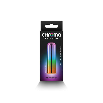 Chroma Rainbow - Small - Metallic Rainbow 6.8 cm USB Rechargeable Bullet - NSN-0305-50