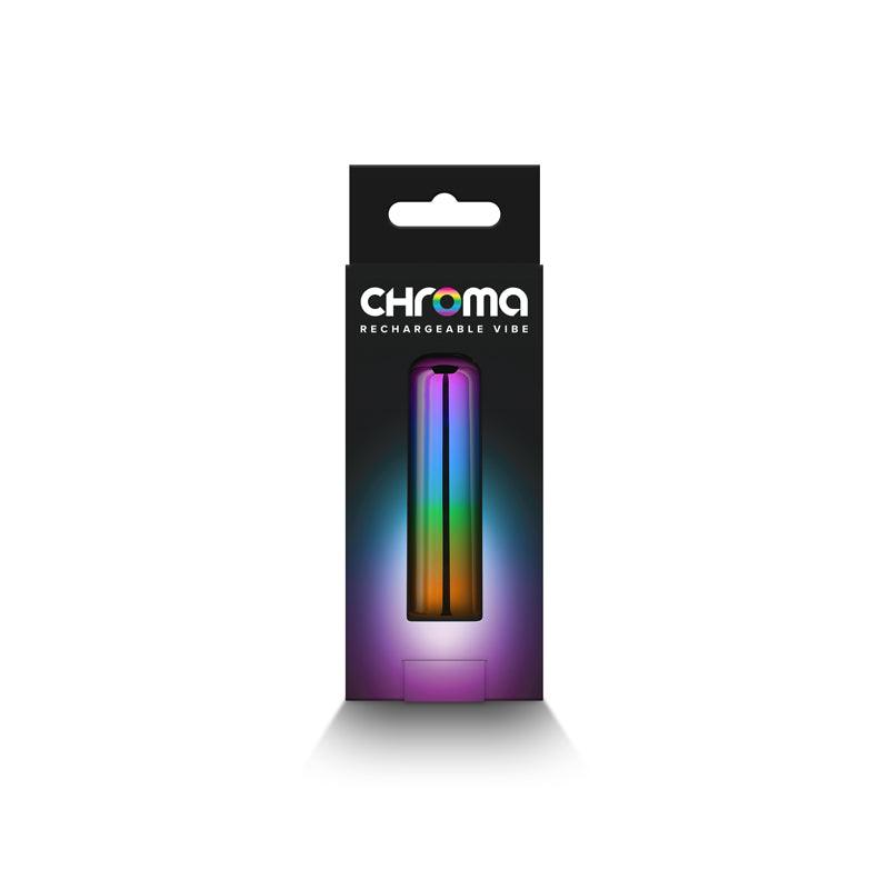 Chroma Rainbow - Small - Metallic Rainbow 6.8 cm USB Rechargeable Bullet - NSN-0305-50